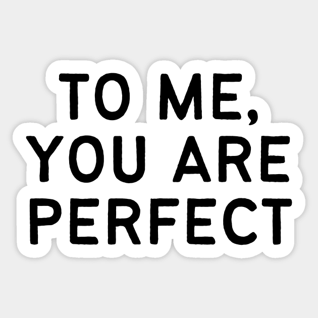 Love Actually (To me, you are perfect) Sticker by BloomingDiaries